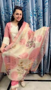 Kurti Pant Dupatta 3 Pcs Set