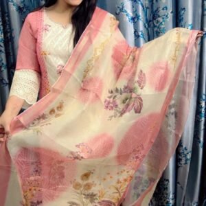 Kurti Pant Dupatta 3 Pcs Set