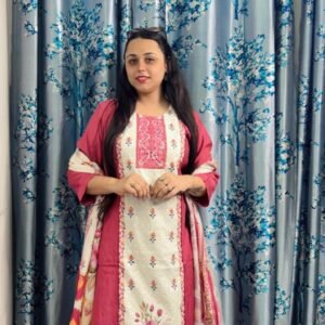 Kurti Pant Dupatta 3 Pcs Set