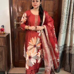 Kurti Pant Dupatta 3 Pcs Set