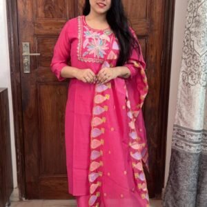 Kurti Pant Dupatta 3 Pcs Set